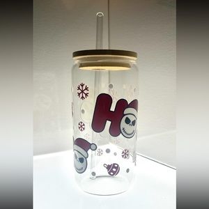 Handmade 16oz glass tumbler